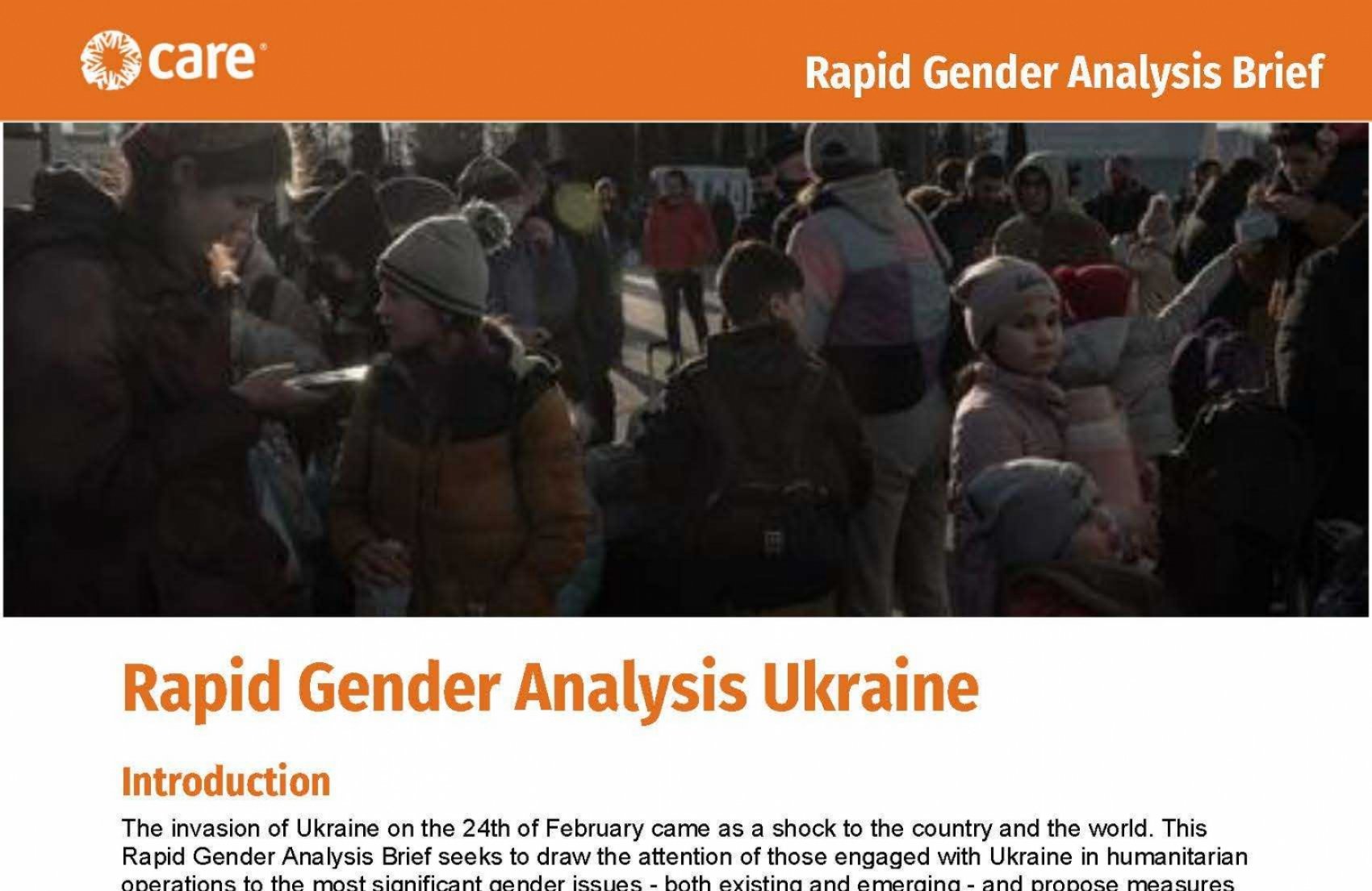 Cover of the report shows children at the border.